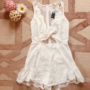 NWT White Lace Romper